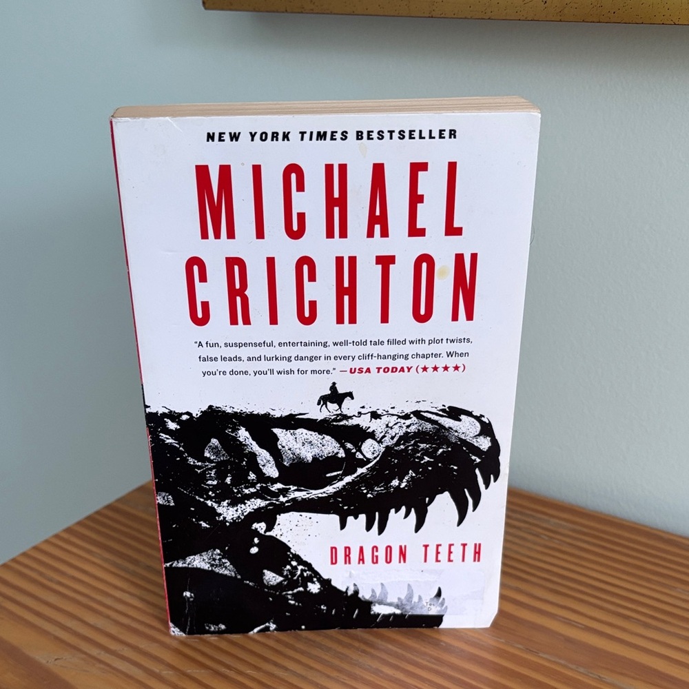 Dragon Teeth by Michael Crichton - paperback book